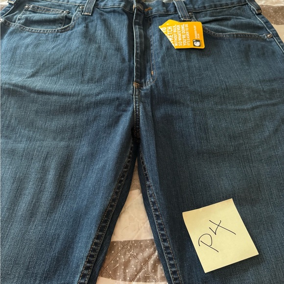 Carhartt Men's Rugged Flex Relaxed Fit Jeans - Dark Blue - Picture 3 of 4